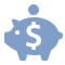 icon illustration of a piggy bank