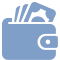 icon illustration of a wallet